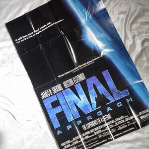 Final Approach VTG Original Movie Poster Hector Elizondo Sci-Fi Folded Format